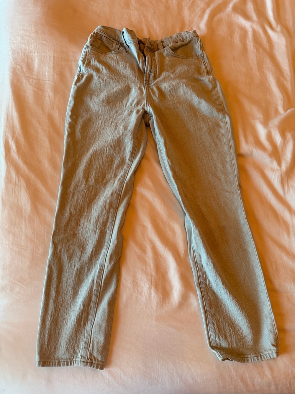 Madewell Women's Ankle Jeans in Light Khaki